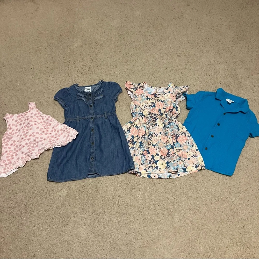 Girls’ 3T Dress & Shirt Bundle Assorted Brands‎ Oshkosh Cat&Jack Rabbit+Bear